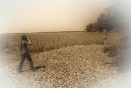 Jack photographing a nude model early in his career